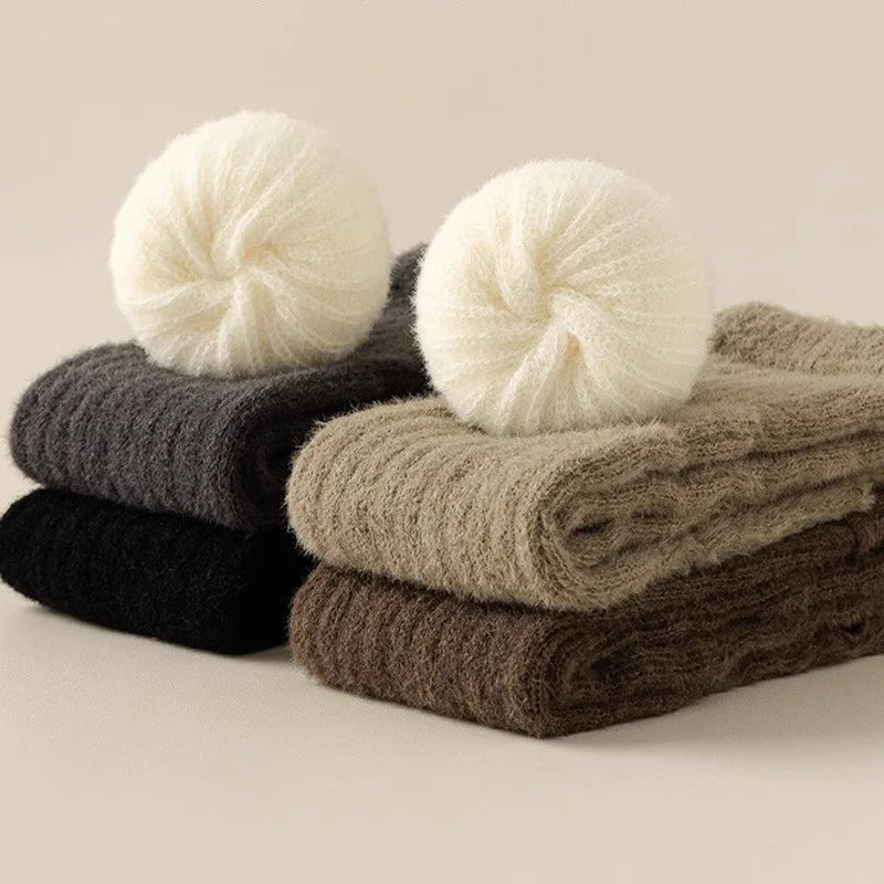 Fashion Solid Color Wrist Arm Warmer Gloves for Women Cold Proof Winter Warm Arm Sleeve Knitted Soft Stacked Fingerless Mittens