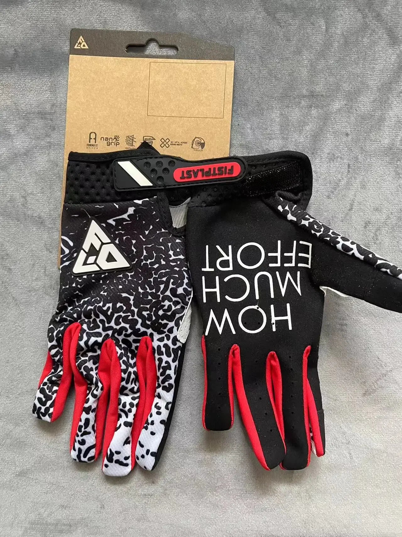 fistplast good quality for 100% bicycle  touch screen  long finger 2 colour mtb 661 model wearable comfortable riding gloves